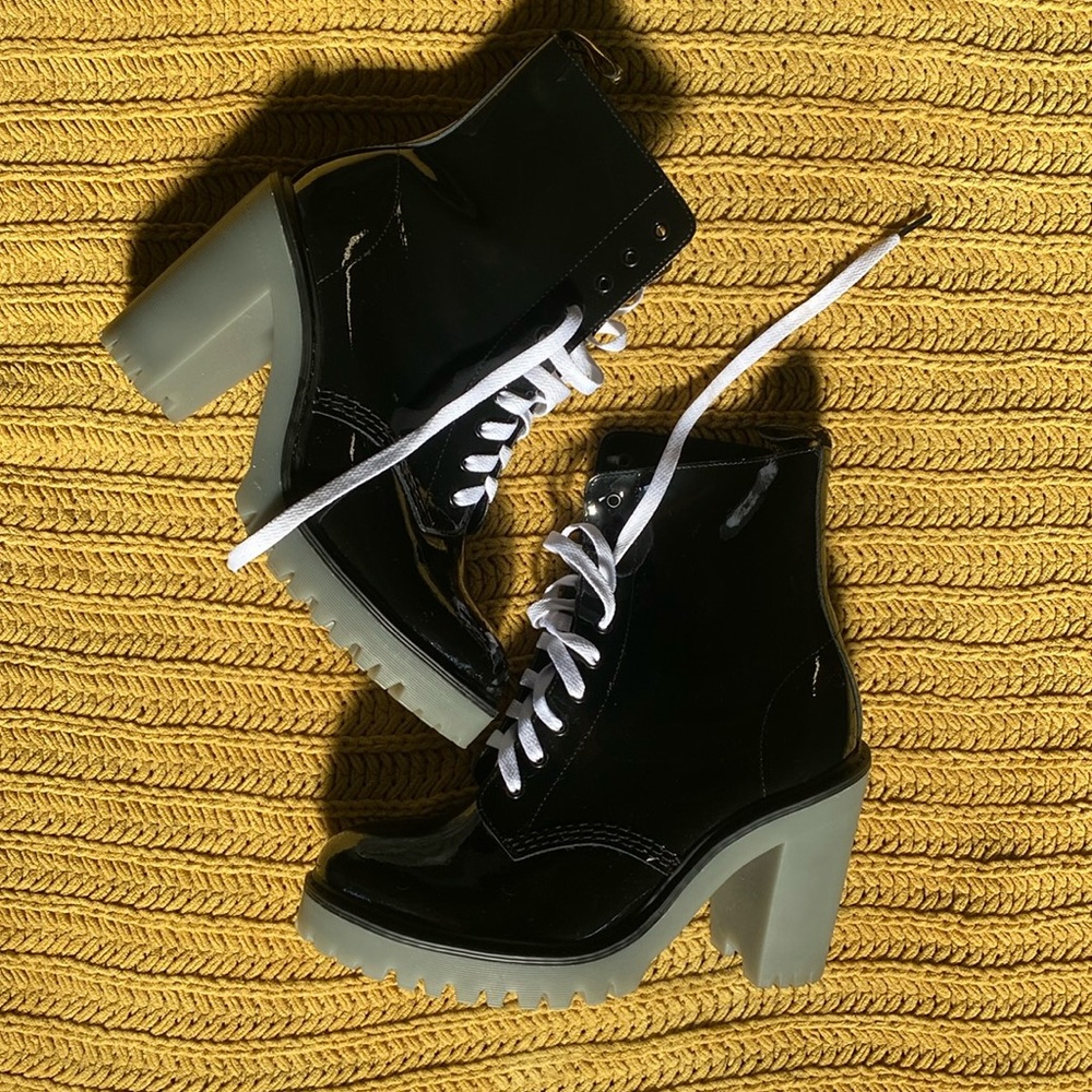 Dr. Martens | Women’s Kendra Patent Leather Combat Booties